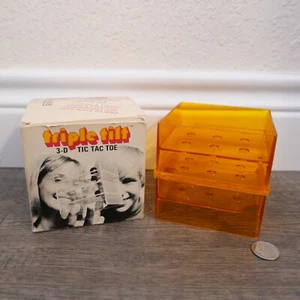 VINTAGE 1971 TRIPLE TILT 3-D TIC TAC TOE MABLE GAME BY LAKESIDE GAMES - Picture 1 of 2