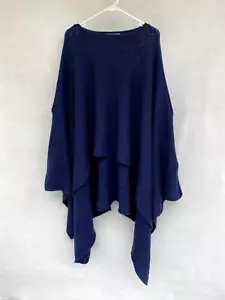 ❄️ Womens Jac & Jack Wool, Cashmere & Silk Knit Poncho Cape Jumper One Size - Bild 1 von 7