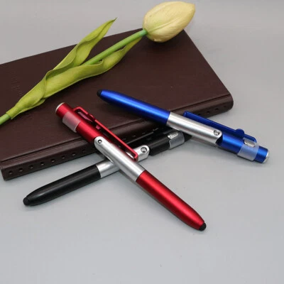 4 in 1 Multi-functional LED Light Folding Screen Stylus Touch Ballpoint Pen - Image 1 of 4