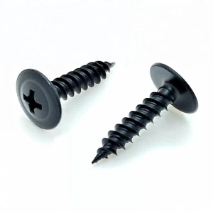 BCP Fasteners #8 X 3/4", 100 Qty Phillips Small Black Modified Truss Head Screws - Imagen 1 de 12
