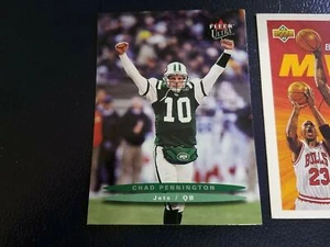 Chad Pennington NY Jets 2003 Fleer Ultra NFL OVERSIZE RARE Oddball - Imagen 1 de 2