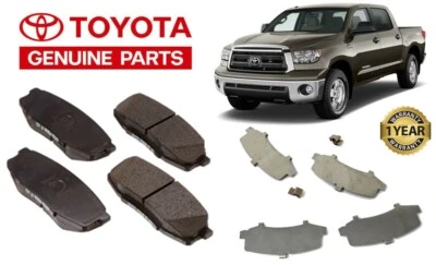 2006-2019 TOYOTA TUNDRA GENUINE REAR BRAKE PAD SET WITH SHIMS 04466-AZ108 - Image 1 of 2