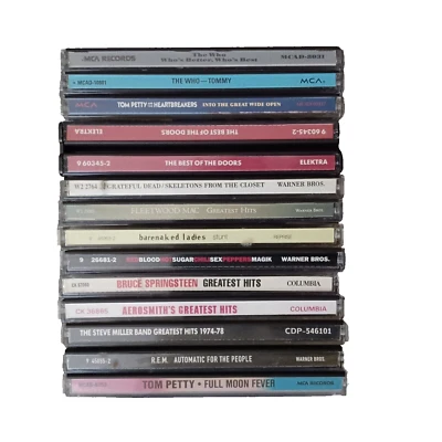 Classic Rock CD Lot of 13 The Who The Doors Grateful Dead Fleetwood Mac Red Hot Foto 1 de 4