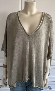 VELVET by GRAHAM & SPENCER bronze relaxed & loose asymmetric fit Jumper M UK12 - Picture 1 of 8