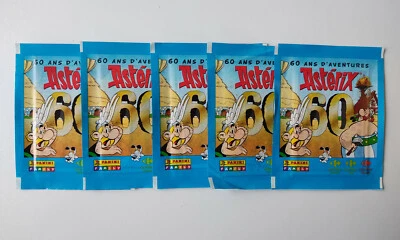 5 Pochettes Panini Family Carrefour - 60 Ans d'Aventures Astérix - Photo 1/3