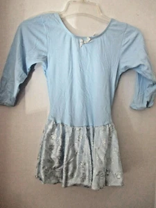 MORET~Blue with Skirt LEOTARD~Girls Large - Picture 1 of 2