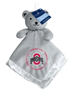Ohio State Baby Security Bear Coperta Prodotto con Licenza Collegiale 14X14 Grigio - Foto 1 di 2