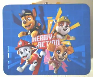Lunchbox in metallo Nickelodeon 3D goffrato Paw Patrol ~ scatola giocattolo ~ trasporto per viaggio 645 - Foto 1 di 12
