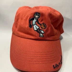 Life is Good Strapback Mütze Erwachsene Einheitsgröße rot Basketball gebraucht - Bild 1 von 2