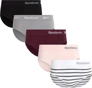 Reebok Mutandine Donna - Confezione da 5 Hipster Senza Etichetta Elasticizzate Morbide Senza Cuciture (S-XL) - Foto 1 di 4