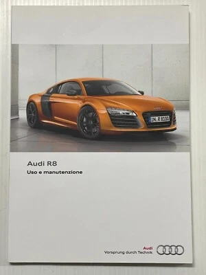 Audi R8 Libretto Uso Manutenzione Italiano cod. 131.561.423.50 vers. 07.2012 - Immagine 1 di 4