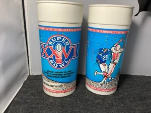 Vintage Super Bowl XXVI 1992 32oz Plastic Cups-Jan.,1992 NFL - Picture 1 of 3