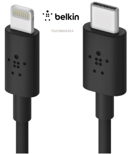 Belkin BoostCharge USB-C to Lightning Cable (4 Ft /1.2 Meter) - Black