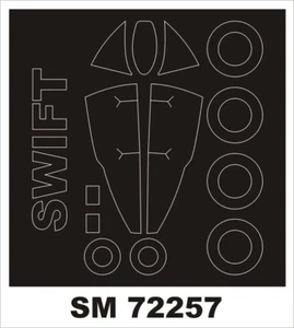 SUPERMARINE SWIFT VORDACH & RÄDER MALMASKE für AIRFIX 1/72 MONTEX SM72257 - Bild 1 von 1