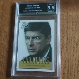 Arsene Wenger Champions 1999 Futera Fans Card Get Graded 9.5 Mint -Pop 1 - Foto 1 di 8