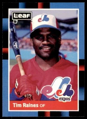 1988 LEAF TIM RAINES . MONTREAL EXPOS #114 - Image 1 of 2