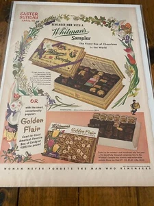 Vintage 1954 Whitman's Sampler Easter Candy ad - Picture 1 of 1