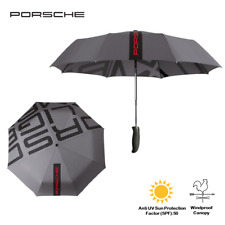 Porsche Umbrella Fully Automatic Push Button Brolly Rain Sun Protection