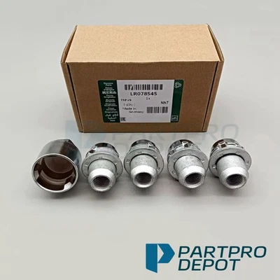 Novo conjunto de porcas de trava de roda de bloqueio OEM para 2010-2024 Land Range Rover LR078545 - Imagem 1 de 4