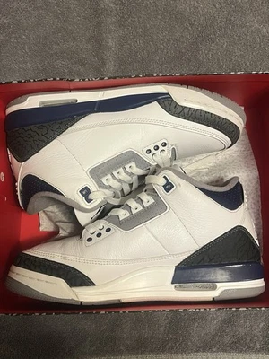 Nike Air Jordan 3 Retro Midnight Azul Marino, GS, Talla 6.5Y, Para Mujer 8 Foto 1 de 3