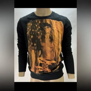 RELIGION Men's Patriot Sweatshirt Pullover Long Sleeve Jet Black Size L NWT - Picture 1 of 2