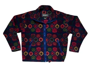 Vintage Timberland Damen Aztec Southwestern Weathergear Full Zip Fleecejacke M - Bild 1 von 3