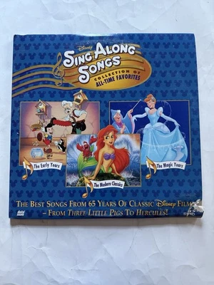 1997 Disney "Sing Along Songs" Collection of All-Time Favorites Laserdisc Foto 1 de 4