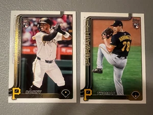 (x2) Actualización Topps 2025 - Piratas - Thomas Harrington + Ronny Simon - Rookie RC - Imagen 1 de 2