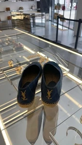 Alpargatas de mezclilla Saint Laurent YSL zapatos para hombre EU 44.5 UK 9.5 US 10.5 RRP £500 - Imagen 1 de 2