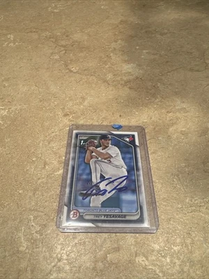 Trey Yesavage Signed 1 St Bowman Toronto Bluejays World Series - Image 1 of 2