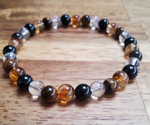 Handmade Gemstone Bracelet Confidence, Strength, Balance, Memory & Energy 6mm - Picture 1 of 4