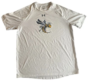 Cedarville Giacche Gialle Under Armour Manica Corta T-Short Uomo L Bianco  - Foto 1 di 5