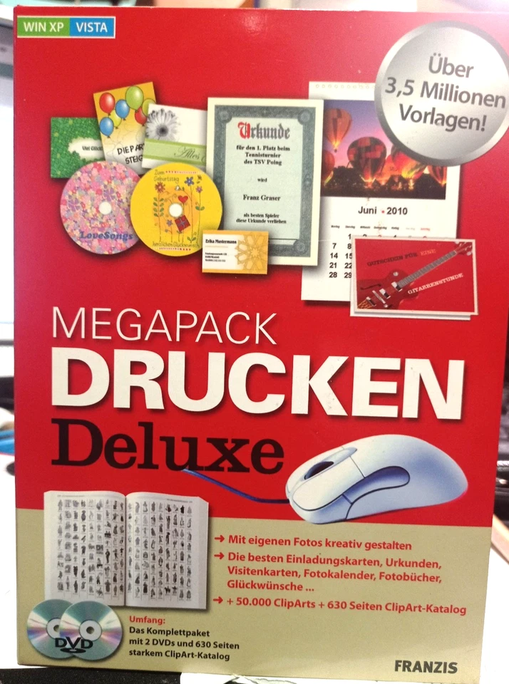 Megapack  Drucken Deluxe  Franzis Verlag, neuwertig - Bild 1 von 3