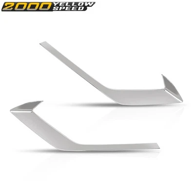 Front Lower Bumper Chrome Trim Left & Right Side Fit For 2019-2022 Volvo V60 S60 Foto 1 de 4