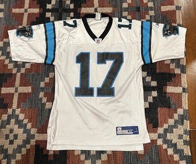Camiseta deportiva blanca de Jake Delhomme de los Carolina Panthers de la NFL para hombre (M) con John Fox descolorida automática Foto 1 de 4