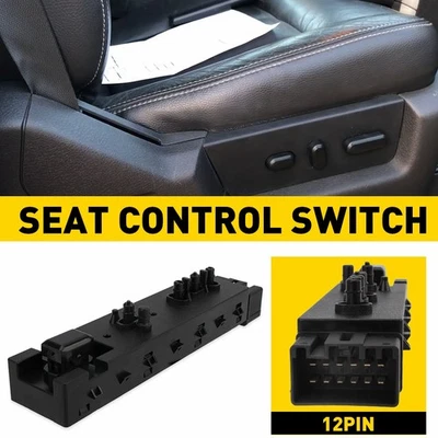 Passenger Power Seat Switch For Ford 2011-2017 F250 F350 F450 F550 Super Duty US - Image 1 of 4