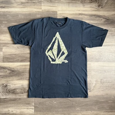 VTG Volcom Eat The Rich Shirt Mens M Black Money Skateboarding Surf  Graphic Tee - Image 1 of 4