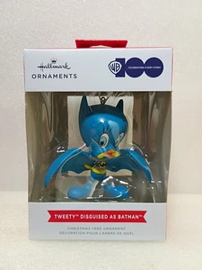Hallmark ~Tweety Bird Disguised As Batman Christmas Ornament ~New/Damaged Box - Picture 1 of 2