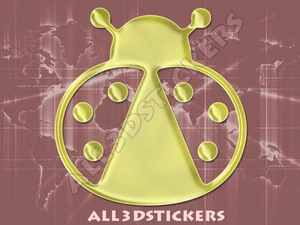 Pegatina Mariquita 3D Relieve - Color Oro - Bild 1 von 1