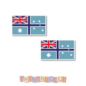 Australia Civil Air Ensign Flag 120mm sticker Twin pack water/fade proof vinyl - Picture 1 of 1