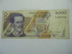 Ecuador 5000 Sucres 1999 - Picture 1 of 2