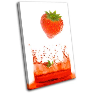 Fruit Splash Food Kitchen SINGLE CANVAS WALL ART Picture Print VA - Picture 1 of 1