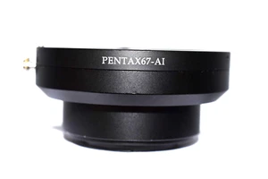 Pentax67-AI adapter Pentax 67 FOR Nikon AI Camera Adapter. **NEAR MINT**. - Picture 1 of 6