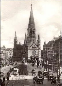 Antik RPPC Kaiser Wilhelm Gedachtnis Kirche Kirche Berlin Germany Denkmal - Bild 1 von 2