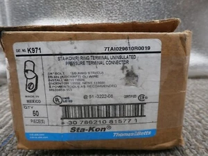NEW 50 PACK K971 Thomas & Betts 7TAI029610R0019 - Picture 1 of 1