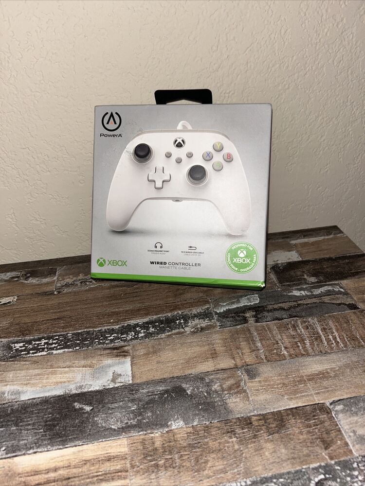 PowerA Wired Controller for Xbox Series X|S - White gamepad wired video game ...