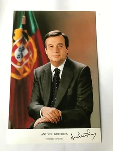 Autogramm ANTÓNIO GUTERRES-Ex-Premier PORTUGAL-Vereinte Nationen (UN)-Antonio - Picture 1 of 4