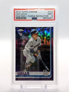 Luis Urias 2019 Topps Chrome ROOKIE PURPLE REFRACTOR #'D /299 PSA 9 RC - Picture 1 of 6