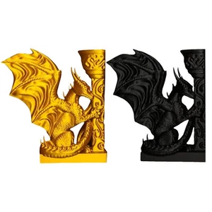 Whimsical Dragon Bookends Vintage Cool Dragon 3D Vintage Cool Dragon Statue - Picture 1 of 14