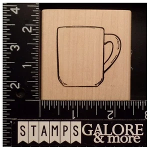DIE SCHREIBEN IMPRESSIONEN Gummistempel SKETCHIERT KAFFEEBECHER TASSE #W04 - Bild 1 von 2